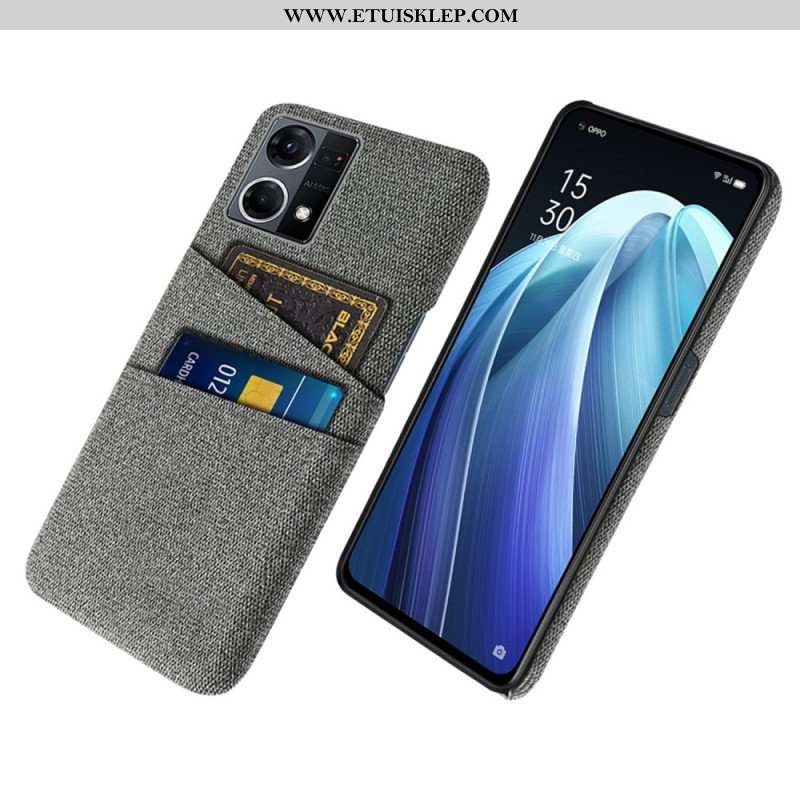 Etui do Oppo Reno 7 Posiadacz Karty Tkaniny